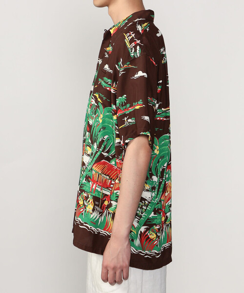 DUKE KAHANAMOKU（デューク カハナモク）の「DUKE KAHANAMOKU | ハワイアンシャツ ハワイアンヴィレッジ MEN（シャツ/ブラウス・メンズ・ブラウン系その他・XL/L）」の9枚目の写真