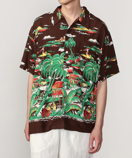 DUKE KAHANAMOKU（デューク カハナモク）の「DUKE KAHANAMOKU | ハワイアンシャツ ハワイアンヴィレッジ MEN（シャツ/ブラウス・メンズ・ブラウン系その他・XL/L）」の11枚目の写真