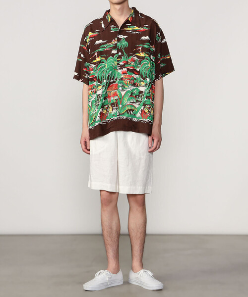 DUKE KAHANAMOKU（デューク カハナモク）の「DUKE KAHANAMOKU | ハワイアンシャツ ハワイアンヴィレッジ MEN（シャツ/ブラウス・メンズ・ブラウン系その他・XL/L）」の12枚目の写真