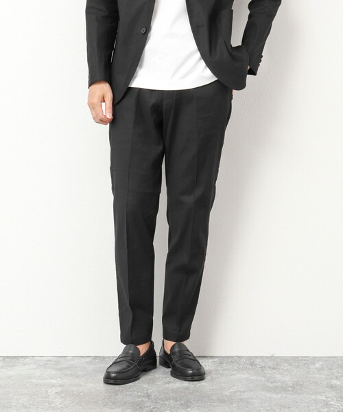 NOLLEY'S goodman（ノーリーズグッドマン）の「《セットアップ対応》SAFILIN リネン混 イージーパンツ（その他パンツ・メンズ・キャメル/ブラック/ネイビー/ベージュ・L/M/S）」の2枚目の写真