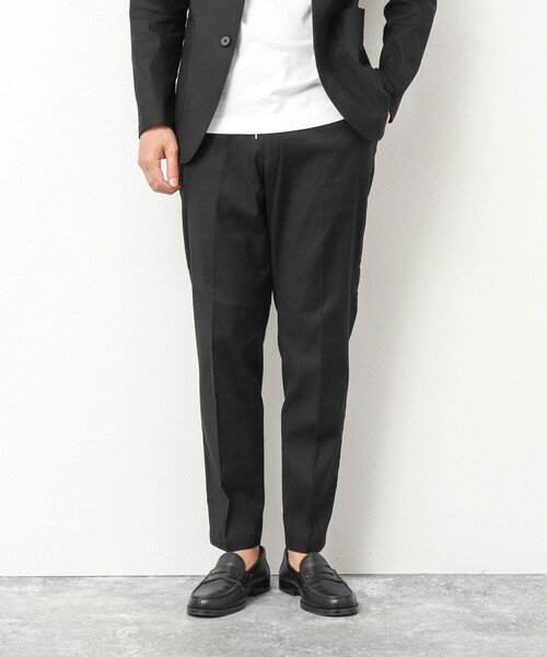 NOLLEY'S goodman（ノーリーズグッドマン）の「《セットアップ対応》SAFILIN リネン混 イージーパンツ（その他パンツ・メンズ・キャメル/ブラック/ネイビー/ベージュ・L/M/S）」の12枚目の写真