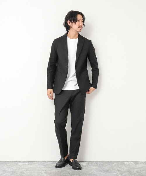 NOLLEY'S goodman（ノーリーズグッドマン）の「《セットアップ対応》SAFILIN リネン混 イージーパンツ（その他パンツ・メンズ・キャメル/ブラック/ネイビー/ベージュ・L/M/S）」の13枚目の写真