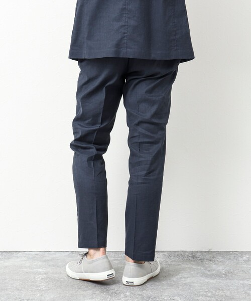 NOLLEY'S goodman（ノーリーズグッドマン）の「《セットアップ対応》SAFILIN リネン混 イージーパンツ（その他パンツ・メンズ・キャメル/ブラック/ネイビー/ベージュ・L/M/S）」の17枚目の写真