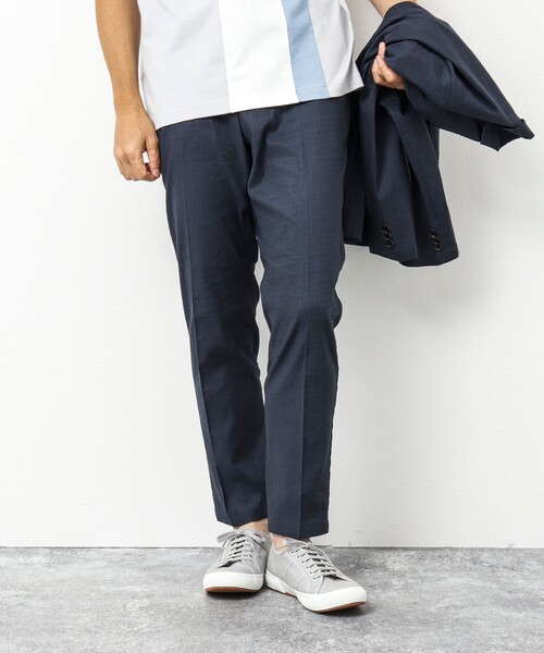 NOLLEY'S goodman（ノーリーズグッドマン）の「《セットアップ対応》SAFILIN リネン混 イージーパンツ（その他パンツ・メンズ・キャメル/ブラック/ネイビー/ベージュ・L/M/S）」の19枚目の写真