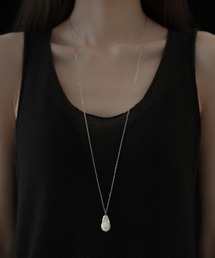 novice（ノーヴィス）の「【novice】Drop Pearl Long Necklace［Stainless］（ネックレス）」