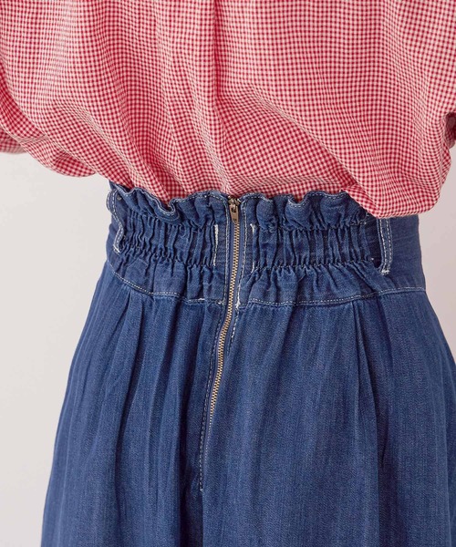 Fashion Letter(ファッションレター)の「【M-4L】フレアデニムスカート(デニムスカート・レディース・ネイビー/ブルー・LL/3L/4L/M/L)」の11枚目の写真