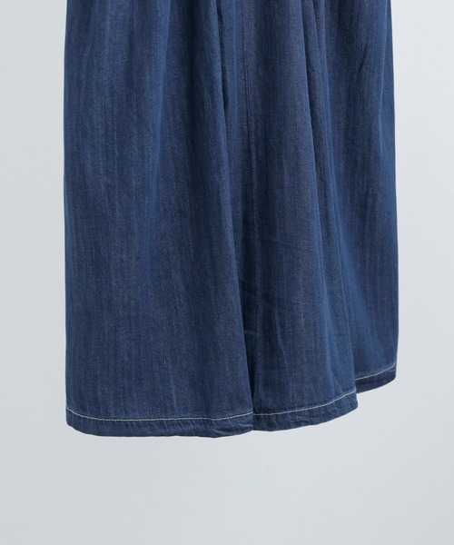 Fashion Letter(ファッションレター)の「【M-4L】フレアデニムスカート(デニムスカート・レディース・ネイビー/ブルー・LL/3L/4L/M/L)」の20枚目の写真