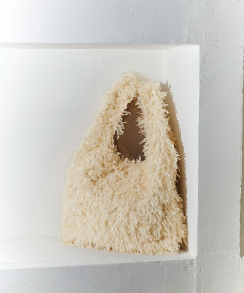 ADAM ET ROPE'(アダムエロペ)の「【サステナブル】フリンジトート(ハンドバッグ・レディース・ブラック/ホワイト/ブルー系その他5/ブラウン・FREE)」の2枚目の写真