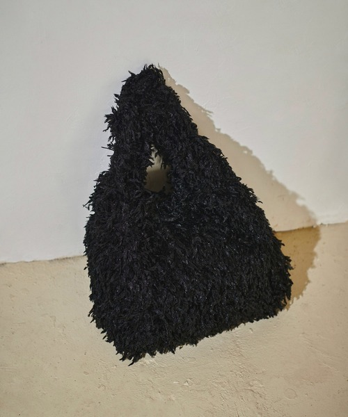 ADAM ET ROPE'(アダムエロペ)の「【サステナブル】フリンジトート(ハンドバッグ・レディース・ブラック/ホワイト/ブルー系その他5/ブラウン・FREE)」の3枚目の写真