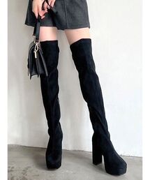 スクエアロングブーツ