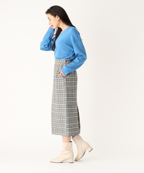 OPAQUE.CLIP（オペークドットクリップ）の「◆【抗菌防臭加工/5cmヒール】ストレッチショートブーツ（ブーツ・レディース・オフホワイト/ブラック/ベージュ・02/03/01）」の7枚目の写真