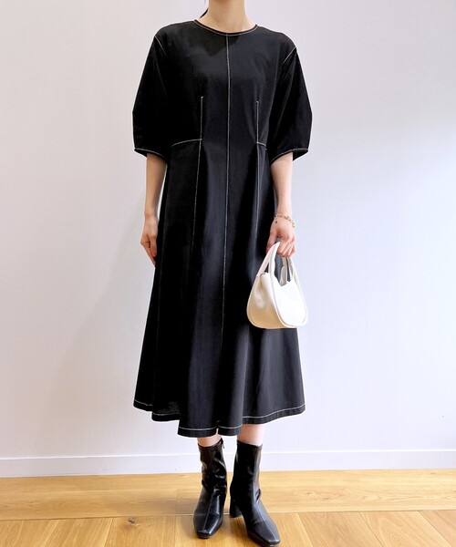 OPAQUE.CLIP（オペークドットクリップ）の「◆【抗菌防臭加工/5cmヒール】ストレッチショートブーツ（ブーツ・レディース・オフホワイト/ブラック/ベージュ・02/03/01）」の19枚目の写真