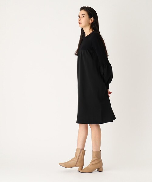 OPAQUE.CLIP（オペークドットクリップ）の「◆【抗菌防臭加工/5cmヒール】ストレッチショートブーツ（ブーツ・レディース・オフホワイト/ブラック/ベージュ・02/03/01）」の21枚目の写真