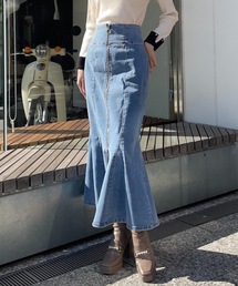 one way | FRONTジップデニムマーメイドスカート ※別ページにて販売中!(5843091560)(デニムスカート)