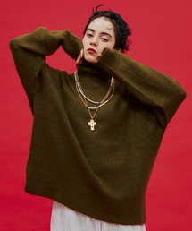 manana suerte | オーバールーズタートルネックニット(ニット/セーター)