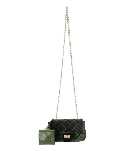 Te chichi(テチチ)の「キルティングチェーンバッグ(ハンドバッグ・レディース・グリーン/ゴールド/ブラック・F)」の9枚目の写真