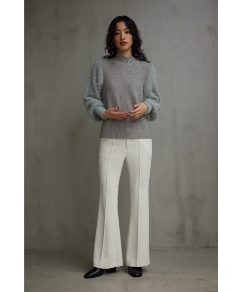 AZUL by moussy(アズールバイマウジー)の「カットジョーゼットフレアパンツ(その他パンツ・レディース・ブラック/ライトベージュ・SMALL/MEDIUM)」の13枚目の写真