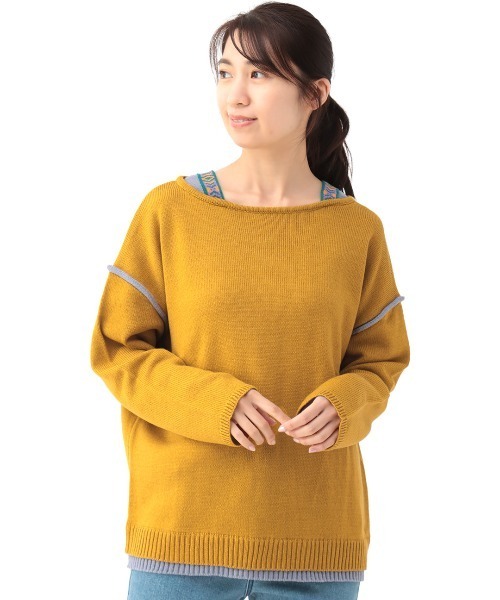 チチカカ（チチカカ）の「ウォッシャブルチロリーニットプルオーバー（ニット/セーター・レディース・イエロー/ブラック/アイボリー/グリーン・FREE）」の11枚目の写真