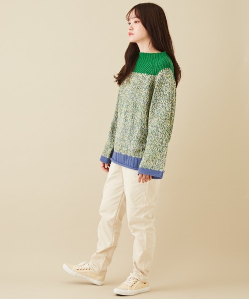 CUBE SUGAR（キューブシュガー）の「微起毛ツイルらくシュットパンツ（その他パンツ・レディース・レッド/ナチュラル/カーキ/ベージュ/チャコールグレー・S/M）」の12枚目の写真