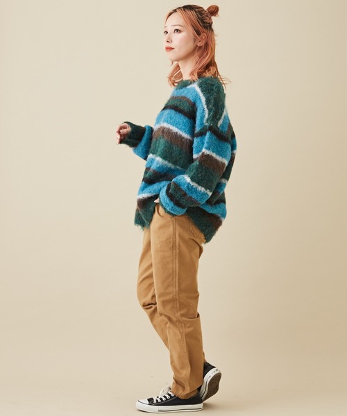 CUBE SUGAR（キューブシュガー）の「微起毛ツイルらくシュットパンツ（その他パンツ・レディース・レッド/ナチュラル/カーキ/ベージュ/チャコールグレー・S/M）」の19枚目の写真