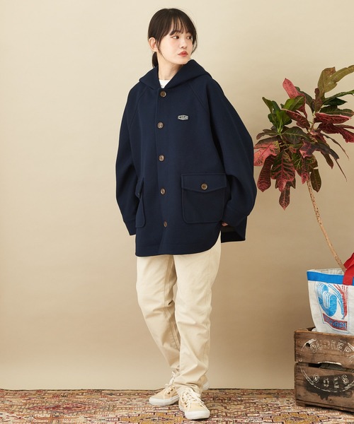 CUBE SUGAR（キューブシュガー）の「微起毛ツイルらくシュットパンツ（その他パンツ・レディース・レッド/ナチュラル/カーキ/ベージュ/チャコールグレー・S/M）」の9枚目の写真