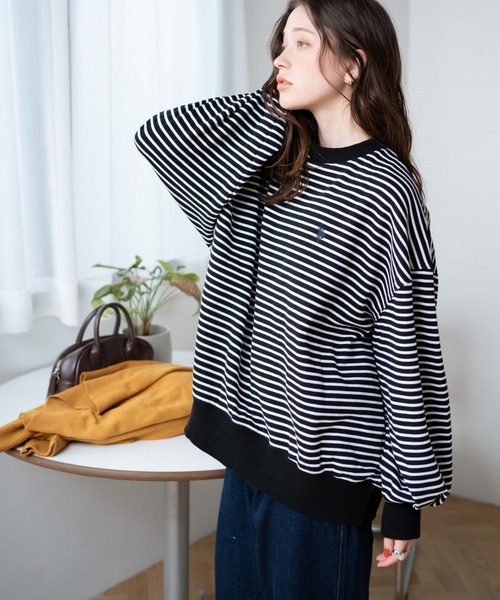 U.S. POLO ASSN.（ユーエスポロアッスン）の「∴WEGO/U.S. POLO ASSN.別注だぼそでワンポイントスウェット【WEB限定】（スウェット・レディース・グレー系その他/スミクロ/ブラック系その他5/ナチュラル・FREE）」の19枚目の写真