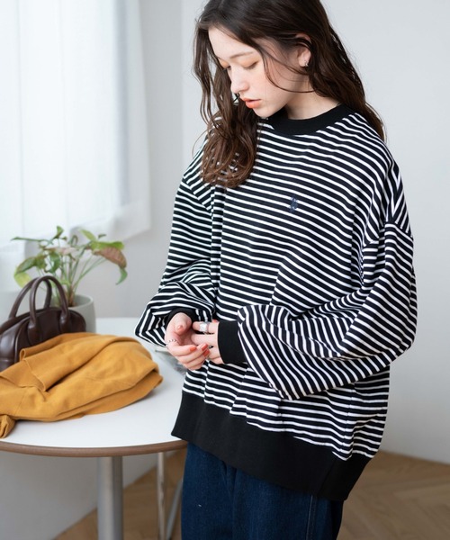 U.S. POLO ASSN.（ユーエスポロアッスン）の「∴WEGO/U.S. POLO ASSN.別注だぼそでワンポイントスウェット【WEB限定】（スウェット・レディース・グレー系その他/スミクロ/ブラック系その他5/ナチュラル・FREE）」の18枚目の写真