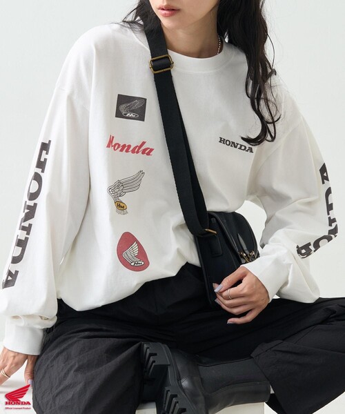「FREAK'S STORE」 長袖カットソー フリ- オフホワイト レディース FREAK'S STORE 「FREAK'S STORE」 長袖カットソー フリ- オフ