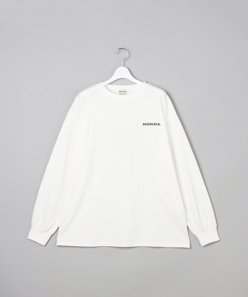 FREAK'S STORE(フリークスストア)の「Honda プリント 長袖Tシャツ(Tシャツ/カットソー・レディース・オフホワイト/ホワイト・フリ-)」の6枚目の写真
