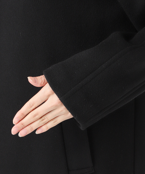 JOURNAL STANDARD（ジャーナルスタンダード）の「スーパー140ビーバーノーカラーコート（ノーカラーコート・レディース・グレー/ブラック/ベージュ系その他/ブラック系その他・34/36/38）」の10枚目の写真