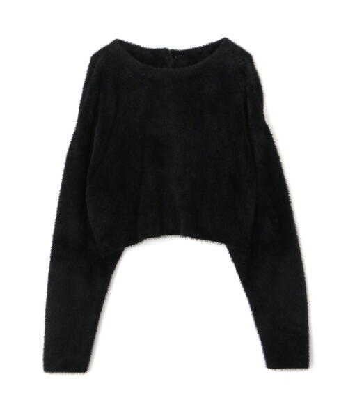 FREE'S MART（フリーズマート）の「◆前後２ＷＡＹショートシャギーショート丈ニット（カーディガン/ボレロ・レディース・ブルー/ブラック/ホワイト/ピンク・FREE）」の14枚目の写真