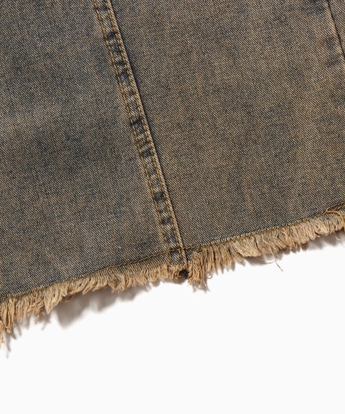 Chick（チック）の「▲Vintage Washed Ribbon Denim / ウォッシュ加工リボンデニムパンツ（デニムパンツ・レディース・ブルー・L/M/S）」の12枚目の写真