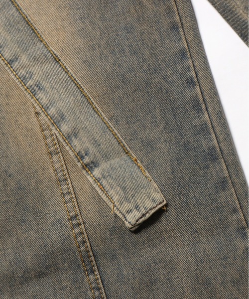 Chick（チック）の「▲Vintage Washed Ribbon Denim / ウォッシュ加工リボンデニムパンツ（デニムパンツ・レディース・ブルー・L/M/S）」の13枚目の写真