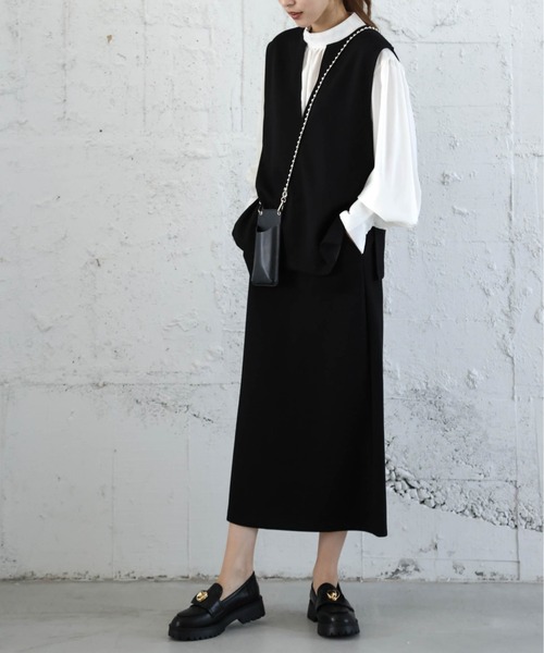 AMELY(エミリー)の「ノースリーブセットアップ(セットアップ・レディース・グリーン/ベージュ/ブラウン/ブラック・M/L)」の17枚目の写真