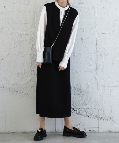 AMELY(エミリー)の「ノースリーブセットアップ(セットアップ・レディース・グリーン/ベージュ/ブラウン/ブラック・M/L)」の10枚目の写真