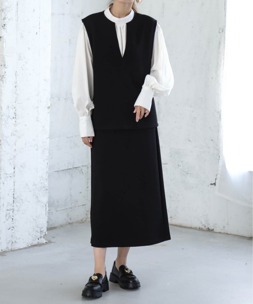 AMELY(エミリー)の「ノースリーブセットアップ(セットアップ・レディース・グリーン/ベージュ/ブラウン/ブラック・M/L)」の21枚目の写真