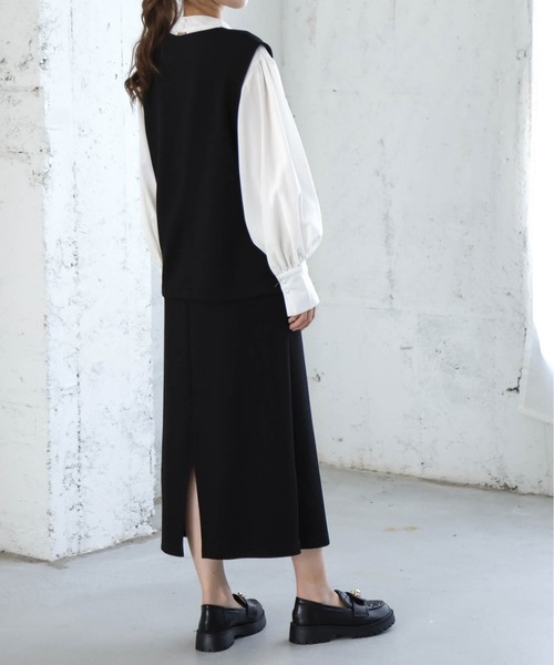 AMELY(エミリー)の「ノースリーブセットアップ(セットアップ・レディース・グリーン/ベージュ/ブラウン/ブラック・M/L)」の14枚目の写真