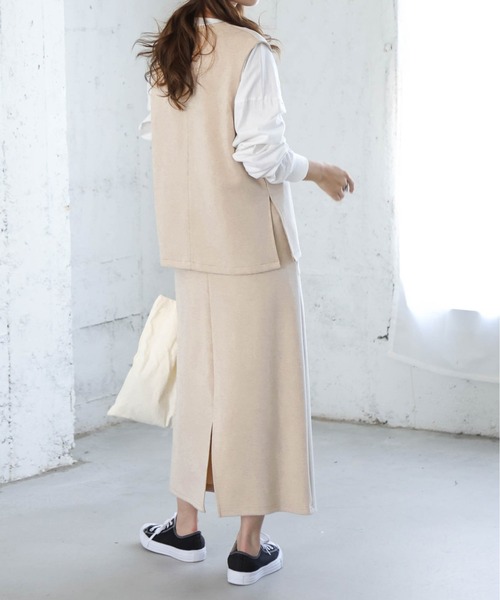 AMELY(エミリー)の「ノースリーブセットアップ(セットアップ・レディース・グリーン/ベージュ/ブラウン/ブラック・M/L)」の22枚目の写真