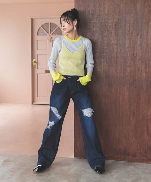 bohmal（ボマール）の「リバーシブルニットキャミビスチェ（キャミソール・レディース・レッド/アイボリー/ブラック・FREE）」の13枚目の写真