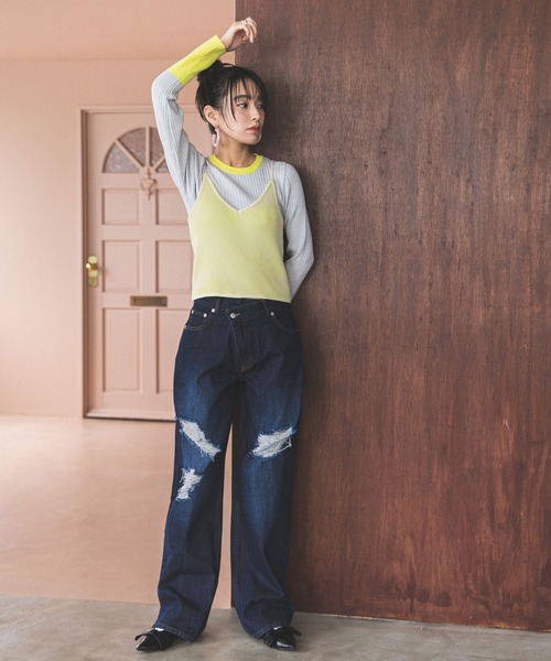 bohmal（ボマール）の「リバーシブルニットキャミビスチェ（キャミソール・レディース・レッド/アイボリー/ブラック・FREE）」の17枚目の写真