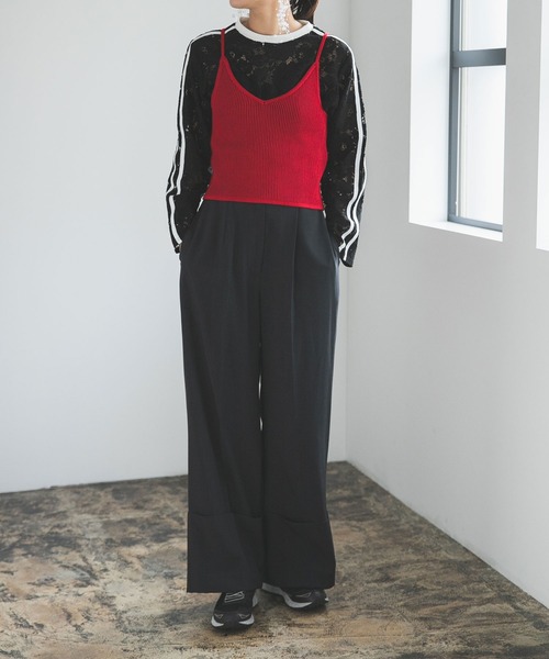 bohmal（ボマール）の「リバーシブルニットキャミビスチェ（キャミソール・レディース・レッド/アイボリー/ブラック・FREE）」の21枚目の写真