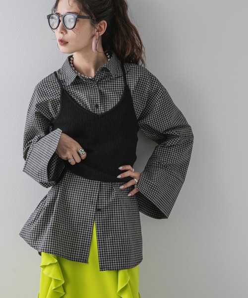 リバーシブルニットキャミビスチェ（キャミソール）｜bohmal（ボマール