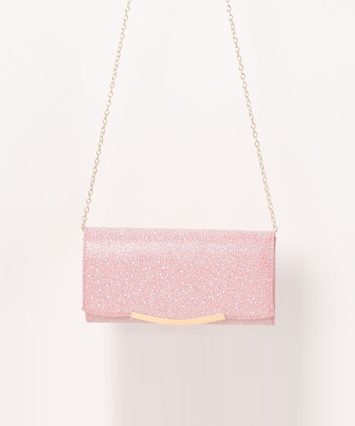 Anuenue(アヌエヌエ)の「2WAY チェーンショルダーパーティーバッグ(クラッチバッグ・レディース・シャンパン/ピンク/シルバー・FREE)」の1枚目の写真