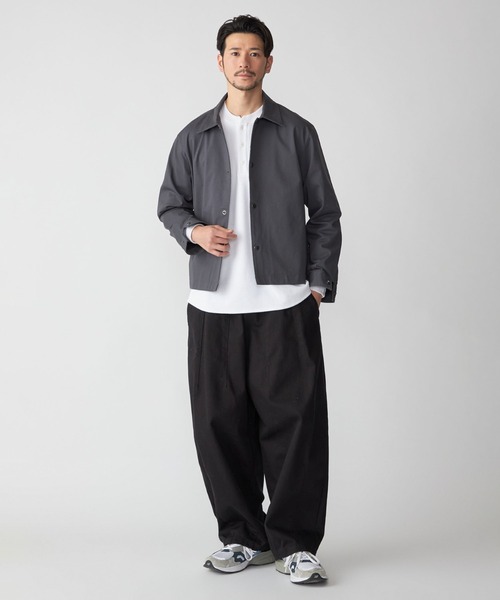 SHIPS.me(シップスミー)の「【ZOZO限定】SHIPS.me: スナップコーチジャケット(シャツ/ブラウス・メンズ・ダークグレー/ネイビー/ブラウン/ブラック/ブルーグレー・XS/S/M/L/XL)」の6枚目の写真