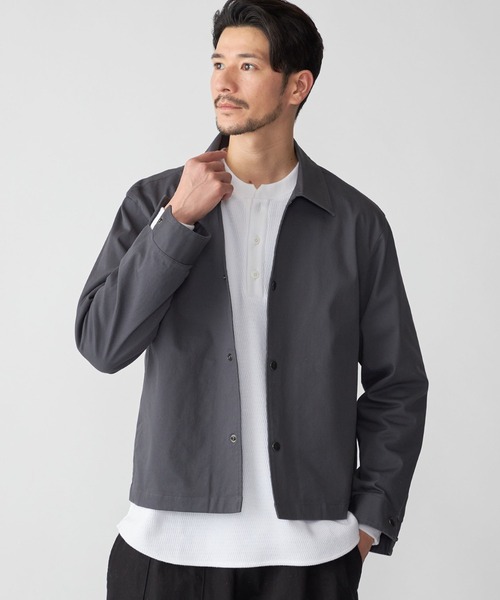 SHIPS.me(シップスミー)の「【ZOZO限定】SHIPS.me: スナップコーチジャケット(シャツ/ブラウス・メンズ・ダークグレー/ネイビー/ブラウン/ブラック/ブルーグレー・XS/S/M/L/XL)」の13枚目の写真