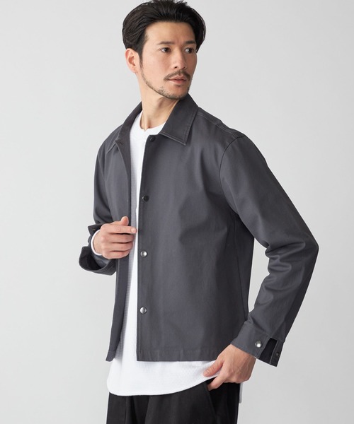 SHIPS.me(シップスミー)の「【ZOZO限定】SHIPS.me: スナップコーチジャケット(シャツ/ブラウス・メンズ・ダークグレー/ネイビー/ブラウン/ブラック/ブルーグレー・XS/S/M/L/XL)」の14枚目の写真