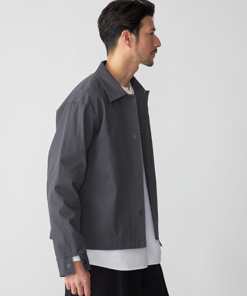 SHIPS.me(シップスミー)の「【ZOZO限定】SHIPS.me: スナップコーチジャケット(シャツ/ブラウス・メンズ・ダークグレー/ネイビー/ブラウン/ブラック/ブルーグレー・XS/S/M/L/XL)」の16枚目の写真