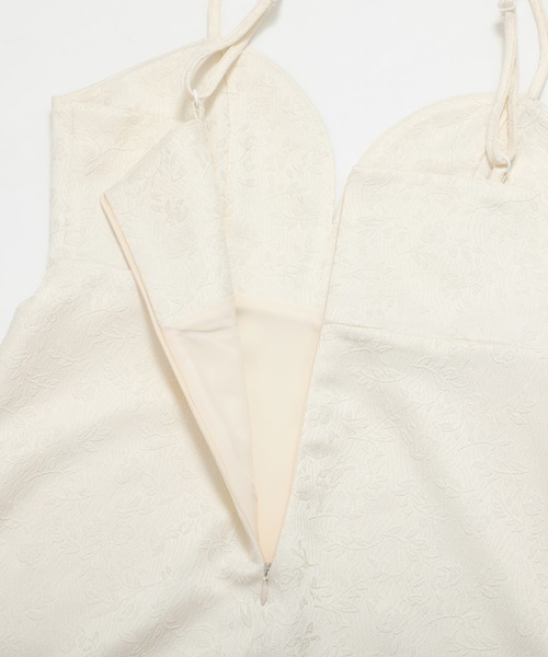 nouvellemoi（ヌーベルモイ）の「ジャガードキャミワンピース（ワンピース・レディース・アイボリー/ブラック・M/L/S）」の4枚目の写真