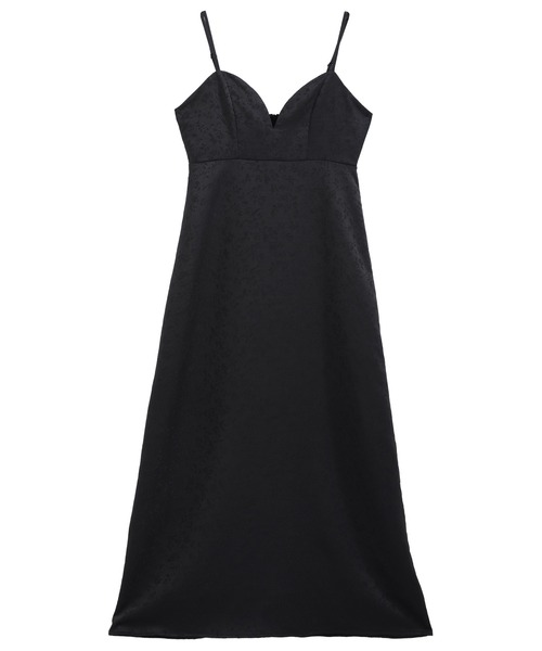 nouvellemoi（ヌーベルモイ）の「ジャガードキャミワンピース（ワンピース・レディース・アイボリー/ブラック・M/L/S）」の8枚目の写真