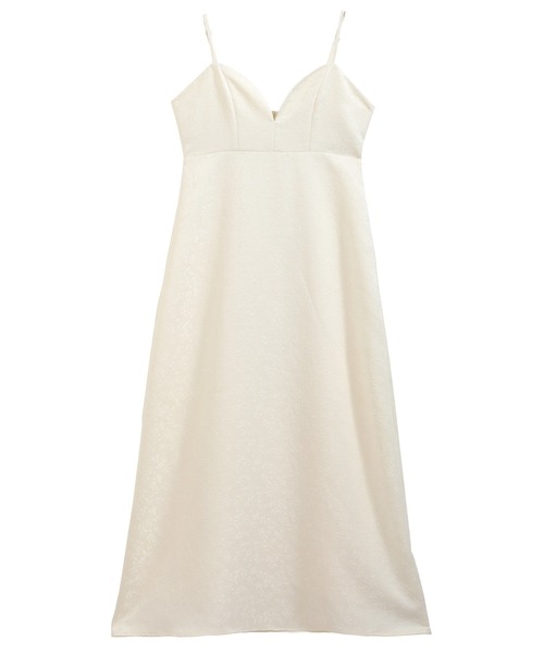 nouvellemoi（ヌーベルモイ）の「ジャガードキャミワンピース（ワンピース・レディース・アイボリー/ブラック・M/L/S）」の9枚目の写真